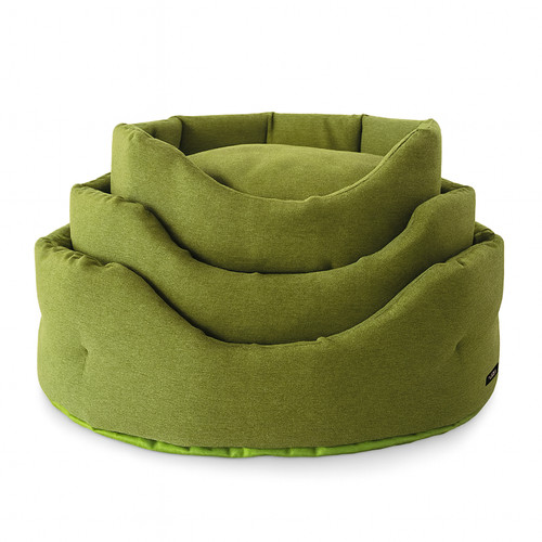 Cuscino trono ovale look verde - cuscino,