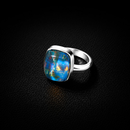 Anello cuscino argento - anello, a